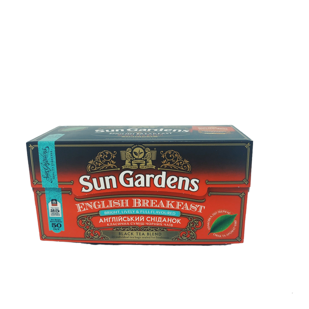 Чай черный Sun Gardens English Breakfast експрес-пакети 50г (25*2г)GS114 - изображение 2
