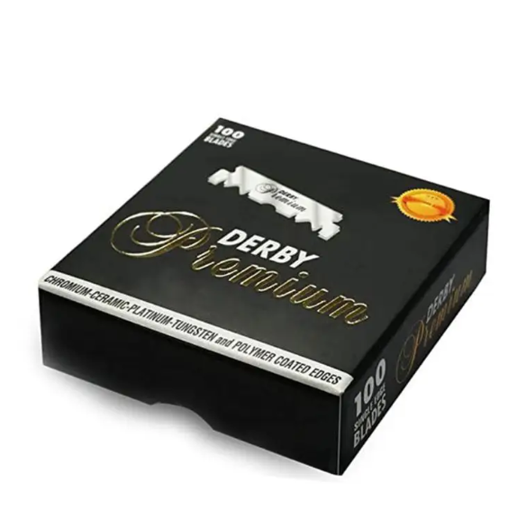 Леза Derby Premium Half Blades Полушинки 100 шт. - Фото 1 Леза Derby Premium Half Blades Полушинки 100 шт. - зображення 1