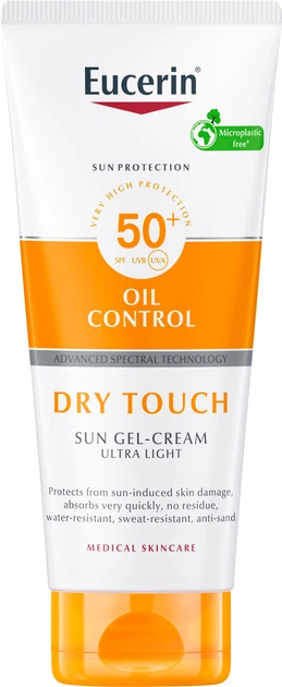 Солнцезащитный ультралегкий гель-крем Eucerin для тела с матирующим эффектом из SPF 50+ 200 мл (4005800264627) - Фото 1 Солнцезащитный ультралегкий гель-крем Eucerin для тела с матирующим эффектом из SPF 50+ 200 мл (4005800264627) - изображение 1