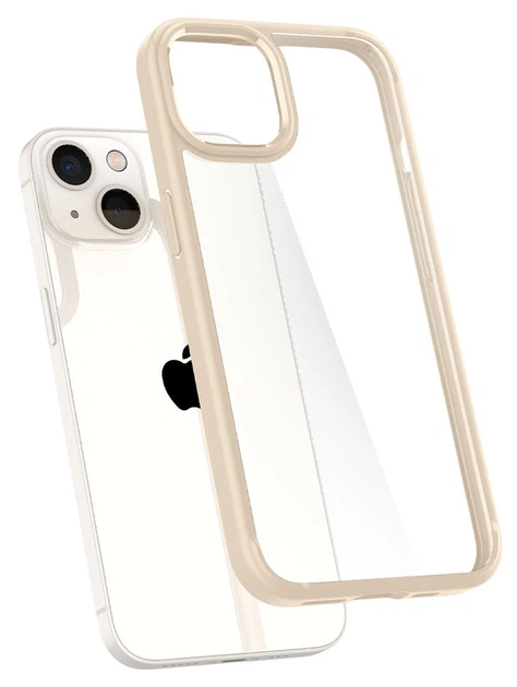 Чехол противоударный Spigen Ultra Hybrid для Iphone 13 Mini (5.4") Sand Beige Прозрачный ACS03321 - Фото 1 Чехол противоударный Spigen Ultra Hybrid для Iphone 13 Mini (5.4") Sand Beige Прозрачный ACS03321 - изображение 1