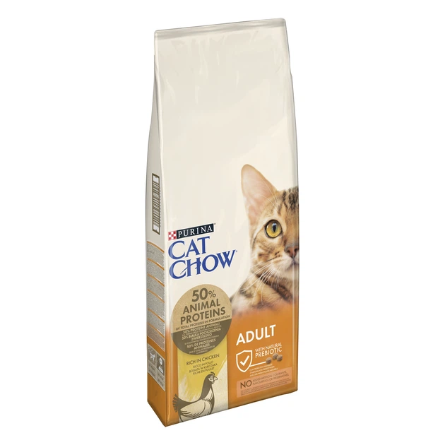 Сухой корм для взрослых кошек Purina Cat Chow Adult с курицей 15 кг (5997204514127) - изображение 3