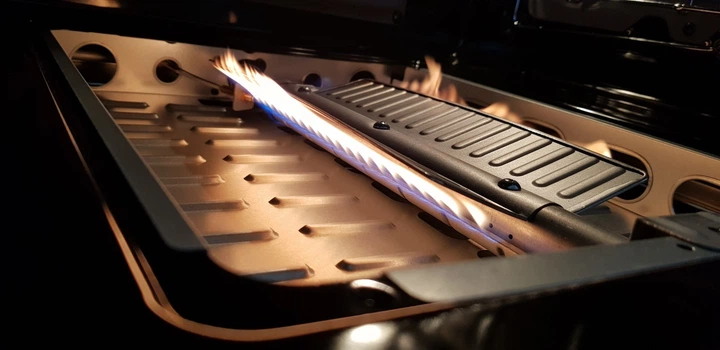 Духова шафа газова Luxor Qualität 60 GWO Grill конвектор, біле скло + набір для підключення пропан в подарунок, білий - зображення 5