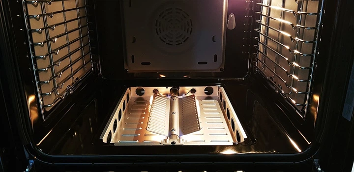 Духовой шкаф газовый Luxor Qualität 60 GIO White Grill KUP Classico конвектор, белое стекло + набор для подключения пропан в подарок, белый - изображение 5