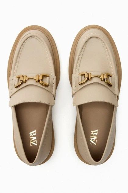 Шкіряні лофери Zara 2582/110 40 р. 26,0см - зображення 5