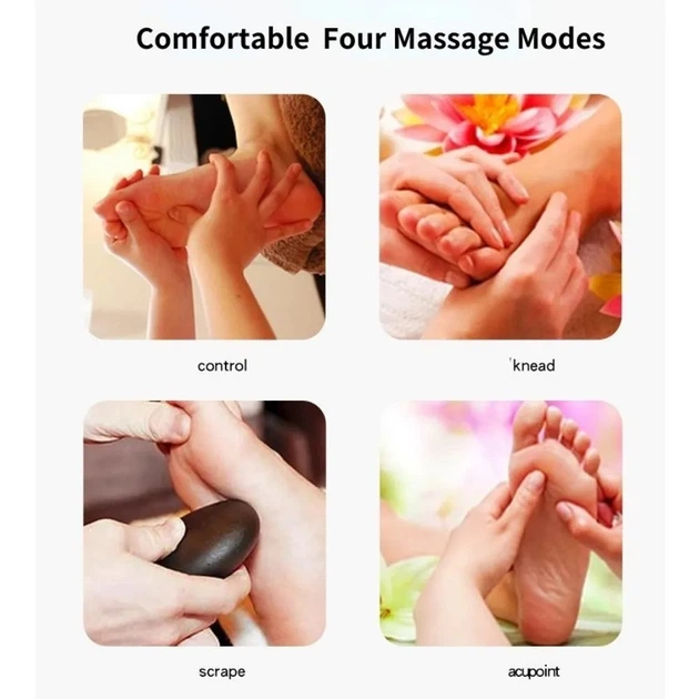 Массажер для ног Mimo Foot Massager роликовый с функцией прогрева, 4 программы, автоотключение Бежевый - Фото 6 Массажер для ног Mimo Foot Massager роликовый с функцией прогрева, 4 программы, автоотключение Бежевый - изображение 6