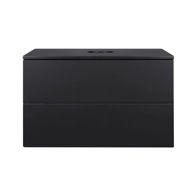 Тумба підвісна Qtap Tern 800х476х469 Matt black зі стільницею QT1779TPL802MB - зображення 6