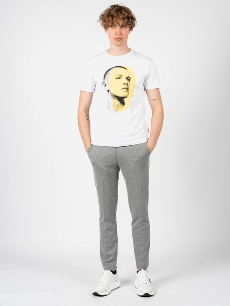 Футболка чоловіча Antony Morato MMKS02166FA100144-1000 S Біла (8052136245789) - зображення 3