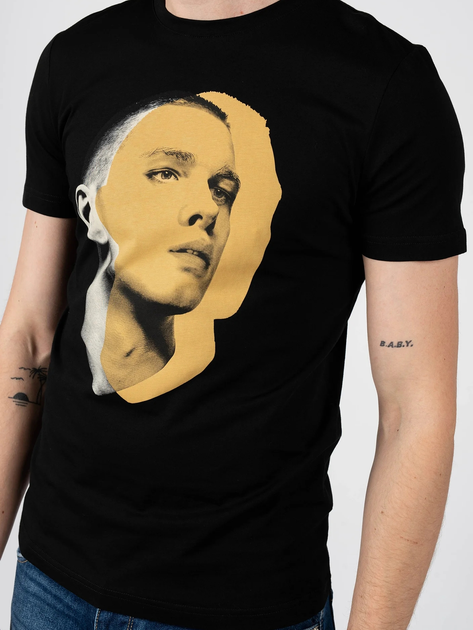T-shirt męski z nadrukiem Antony Morato MMKS02166FA100144-9000 XL Czarny (8052136245895) - obraz 4