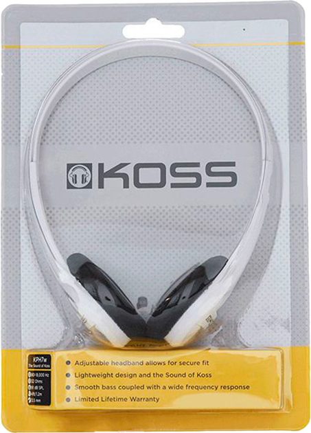 Słuchawki Koss KPH7w On-Ear Wired White (192865) - obraz 2