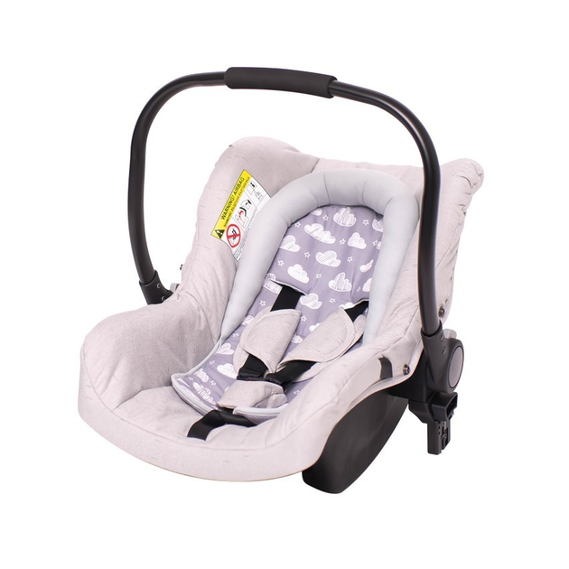 Детский серый матрасик вкладыш для автокресла Lorelli Clouds Grey ...