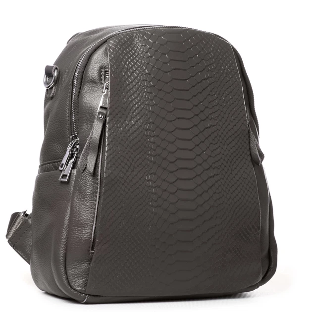 Жіноча сумка-рюкзак з натуральної м'якої шкіри Alex Rai PR-230928-38210 зелений - Фото 1 Жіноча сумка-рюкзак з натуральної м'якої шкіри Alex Rai PR-230928-38210 зелений - зображення 1