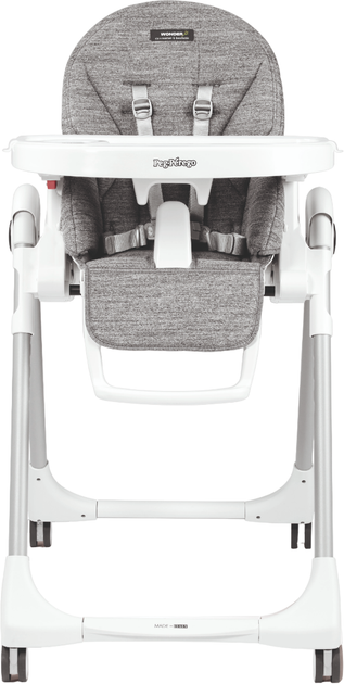 Стульчик для кормления Peg-Perego Prima Pappa Follow Me Wonder Grey (8005475410653) - Фото 2 Стульчик для кормления Peg-Perego Prima Pappa Follow Me Wonder Grey (8005475410653) - изображение 2