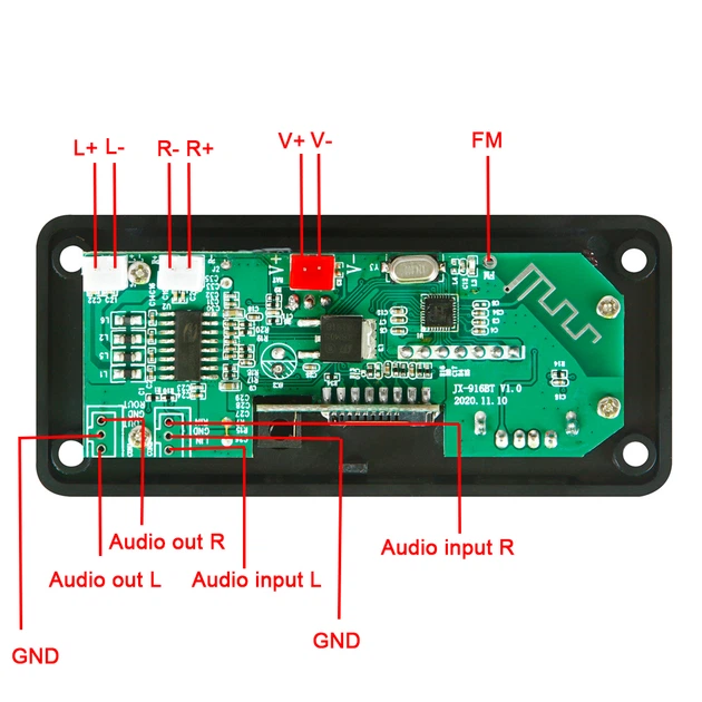 Аудиоплеер автомобильный BauTech MP3-плеер 50W Черный (1013-067-00) - изображение 3