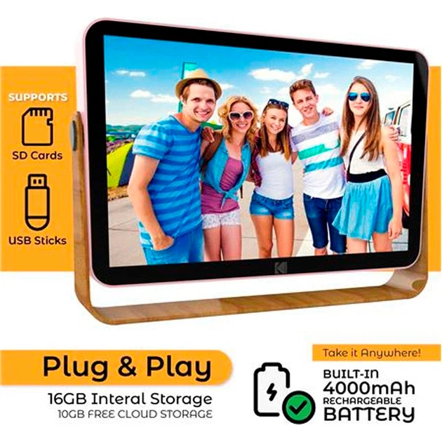 Цифрова фоторамка Kodak Cali Led Рожевий (1012-887-00) - зображення 7