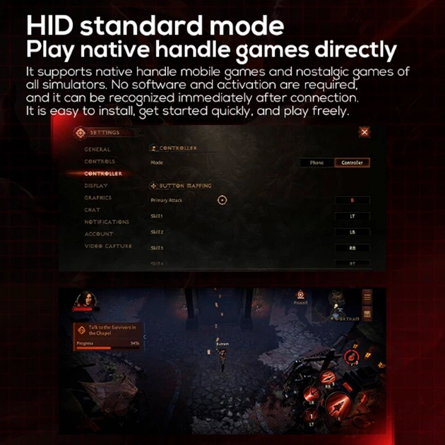 Джойстик для мобільних ігор Ryra Magic HID MFI для Android та IOS Білий (1013-014-00) - Фото 4 Джойстик для мобільних ігор Ryra Magic HID MFI для Android та IOS Білий (1013-014-00) - зображення 4