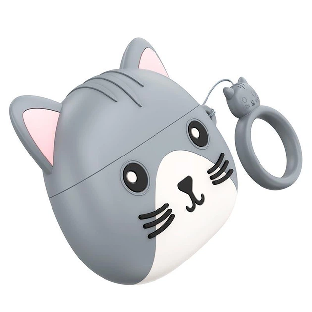 Наушники беспроводные детские Bluetooth 5.3 HOCO Cat EW46 в кейсе grey - Фото 2 Наушники беспроводные детские Bluetooth 5.3 HOCO Cat EW46 в кейсе grey - изображение 2