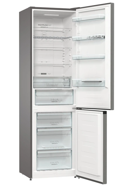 Холодильник Gorenje з нижн. мороз. Камерою , 200х60х60см, 2 дв., 235(96)л, А+, NF+ Зона св-ти, Зовн.діспл, Сірий (NRK620FAXL4) - Фото 6 Холодильник Gorenje з нижн. мороз. Камерою , 200х60х60см, 2 дв., 235(96)л, А+, NF+ Зона св-ти, Зовн.діспл, Сірий (NRK620FAXL4) - зображення 6
