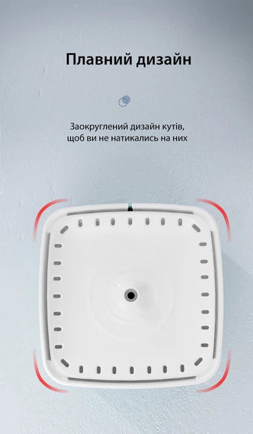 Питний фонтан для котів та собак 3 літри безшумна поїлка-диспенсер для домашніх тварин з фільтром Axacam Q01 Green - зображення 8