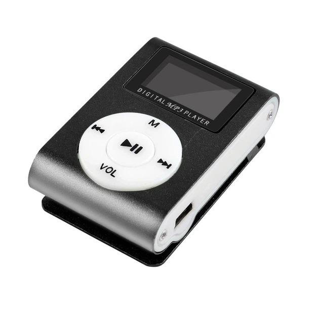 Портативний міні MP3-плеєр з дисплеєм та роз'ємом під MicroSD, Чорний - Фото 3 Портативний міні MP3-плеєр з дисплеєм та роз'ємом під MicroSD, Чорний - зображення 3