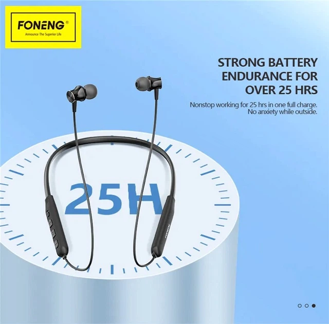 Наушники Foneng Bass Metal Neckband BL36 - изображение 3