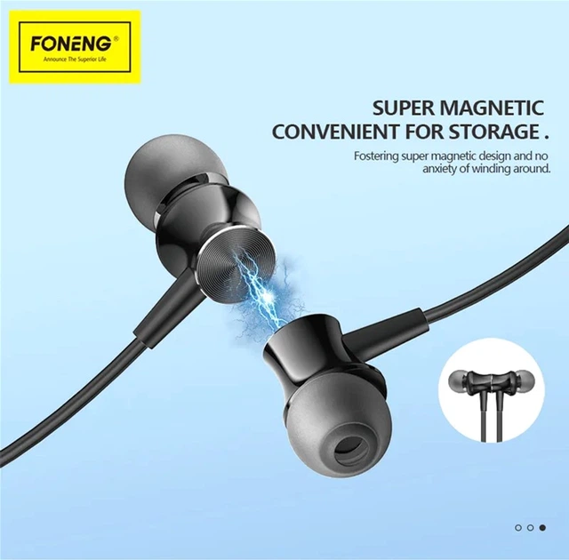 Наушники Foneng Bass Metal Neckband BL36 - изображение 5