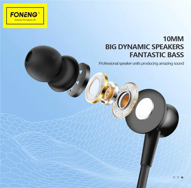 Наушники Foneng Bass Metal Neckband BL36 - изображение 9