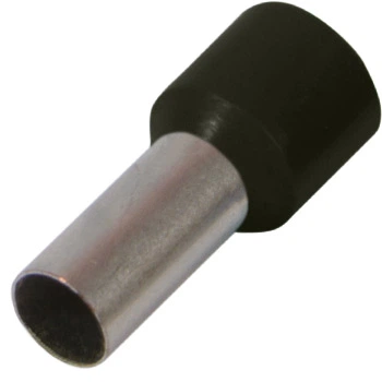 Ізольований наконечник втулковий E.NEXT e.terminal.stand.e0508.black 0.5 кв.мм, чорний, 100шт - Фото 1 Ізольований наконечник втулковий E.NEXT e.terminal.stand.e0508.black 0.5 кв.мм, чорний, 100шт - зображення 1