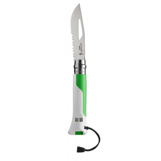 Туристический Нож drop-point Opinel №8 Outdoor Fluo Green - изображение 2