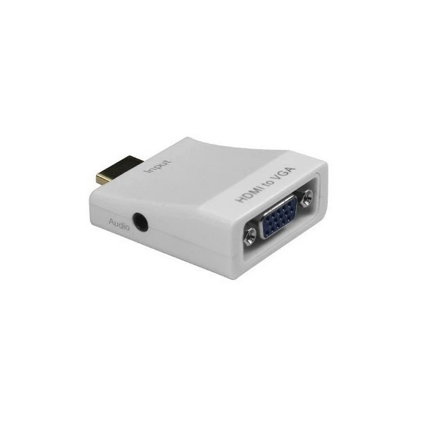 Переходник HDMI M-VGA F Kingda B00230 с аудио интерфейсом micro USB белый RTL - Фото 3 Переходник HDMI M-VGA F Kingda B00230 с аудио интерфейсом micro USB белый RTL - изображение 3