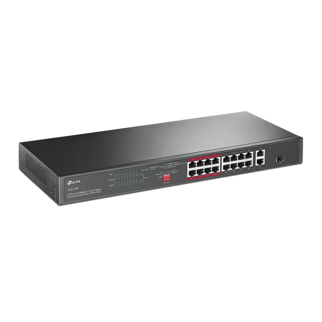 Комутатор некерований TP-Link TL-SL1218P 16xFast Ethernet/2хRJ-45 з підтримкою PoE - Фото 2 Комутатор некерований TP-Link TL-SL1218P 16xFast Ethernet/2хRJ-45 з підтримкою PoE - зображення 2