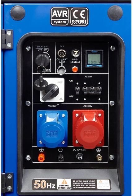 Дизельний генератор Kit Energy EnerSol SKDS-8EBAU 230B-380В 50Гц 8кВт 1-3 фази з електростартером - зображення 6