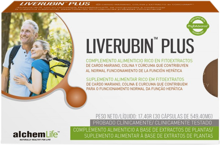 Suplement diety Alchemlife Liverubin Plus 30 kapsułek (7640178390737) - obraz 1