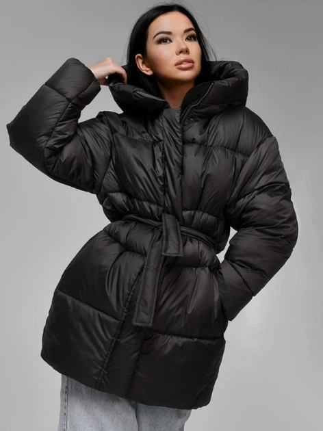 Пуховик зимовий жіночий X-Woyz LS-8916-29 44 Графітовий