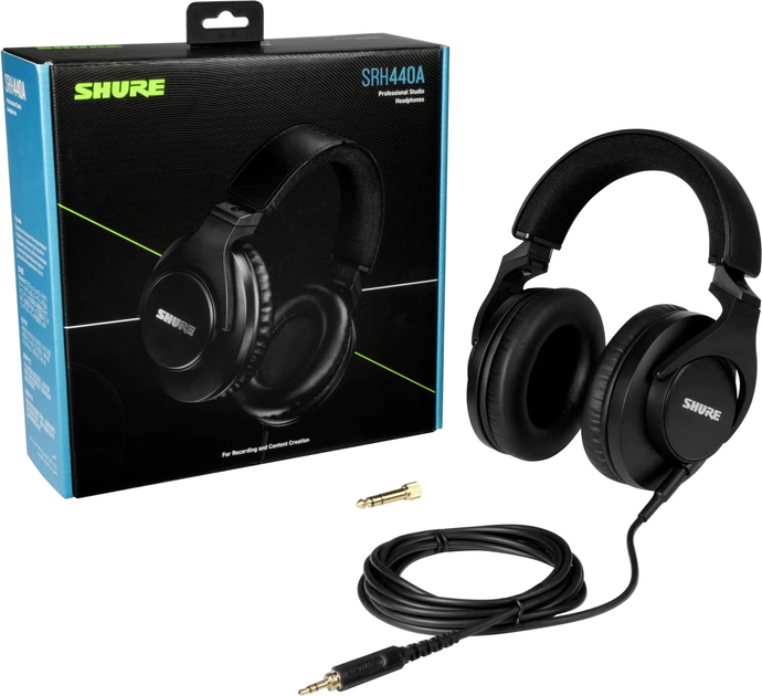 Навушники Shure SRH440A Professional Studio Black (SRH440A-EFS) - зображення 5