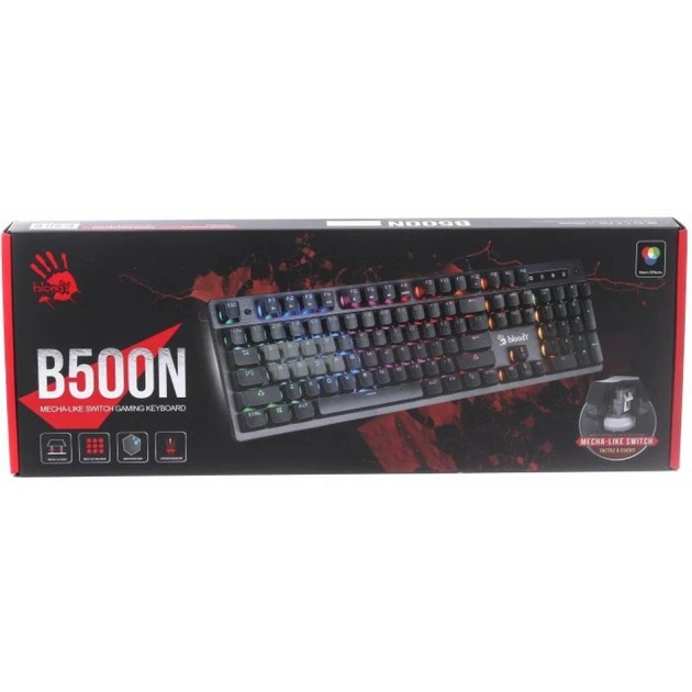 Клавиатура A4Tech Bloody B500N Grey - изображение 5