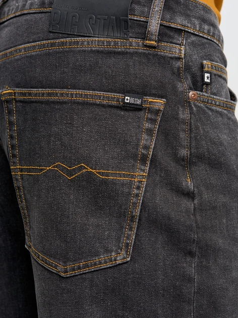Jeansy regular fit męskie Big Star Isaac-999 34-34 Szare (5900714663506) - obraz 6