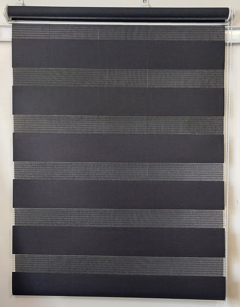 Рулонная штора UK1991 День-ночь ВНДН-208 145*130 см Черный – фото ...