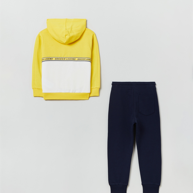 Zestaw (bluza z kapturem + spodnie) dziecięcy OVS 1820779 116 cm Yellow (8056781570388) - obraz 2