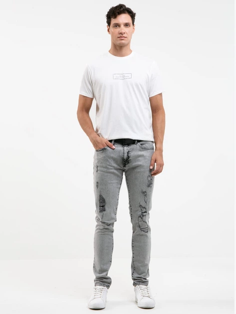 Джинси Slim fit чоловічі Big Star Terry Carrot-991 36-32 Сірі (5900714660956) - зображення 3