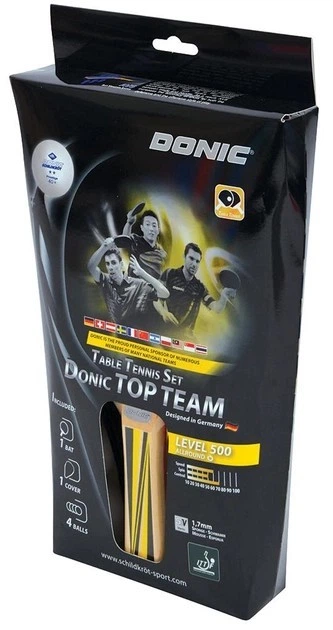 Набор для пинг-понга Donic Top Team 500 Gift set (ракетка+чехол+4мяча) 788451 - изображение 2