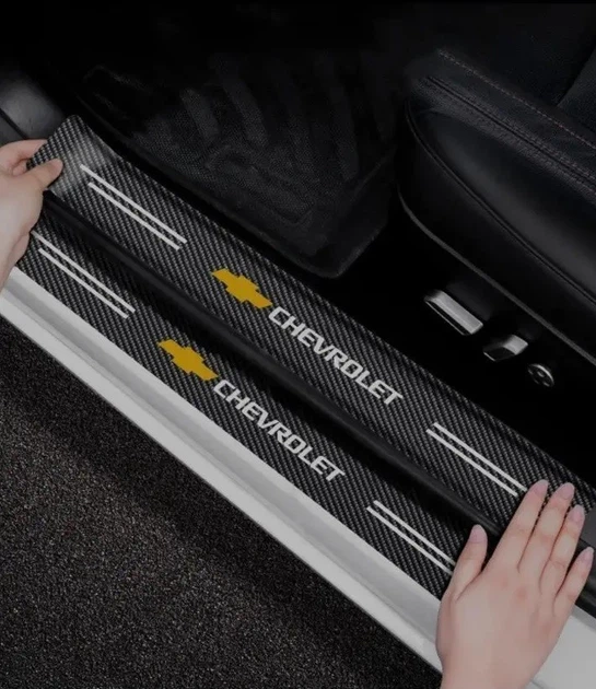 Защитная пленка для порогов с логотипом CHEVROLET (комплект 4шт ...