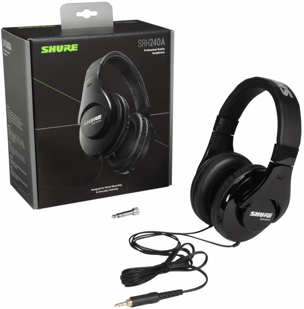 Słuchawki Shure SRH240A Czarny (SRH240A-BK-EFS) - obraz 6