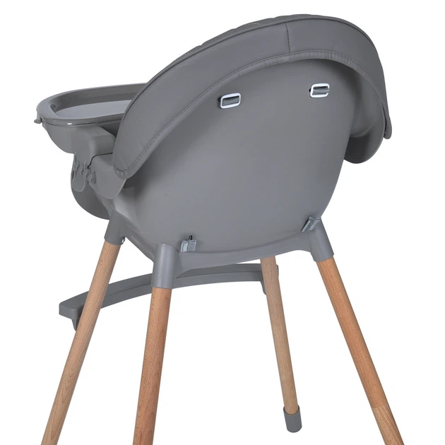 Стульчик для кормления El Camino LUMI ME 1111 Gray Серый | Деревянный высокий стульчик - изображение 8