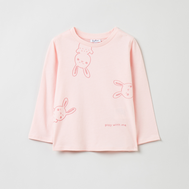 Bluza bez kaptura dziewczęca OVS 1891559 92 cm Różowa (8052147133778) - obraz 1