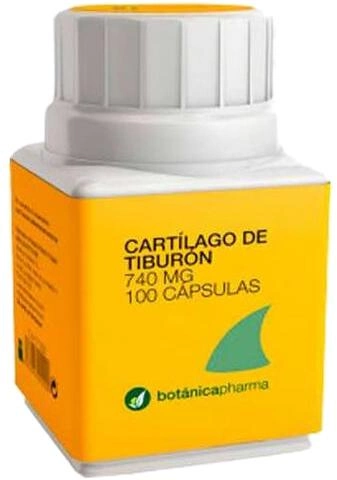 Suplement diety Botanica Pharma Shark Cartilage 740 mg 100 kapsułek (8435045200436) - obraz 1