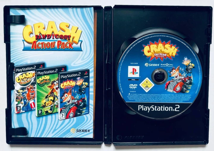 Crash Bandicoot Action Pack, Б/У, английская версия - диск для PlayStation 2 - изображение 2