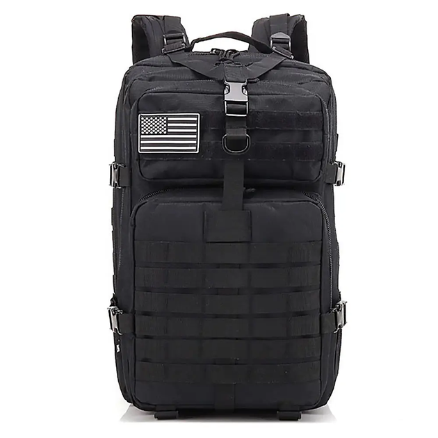 Рюкзак America Cam тактическая сумка для переноски вещей 35л Черный (A-Black) - изображение 2