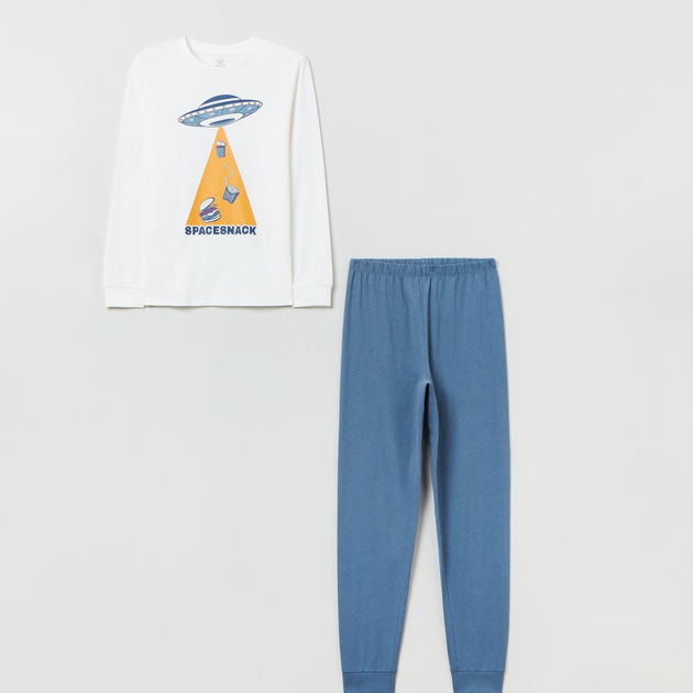 Piżama (longsleeve + spodnie) dziecięca OVS 1825672 152 cm Grey (8056781644492) - obraz 1