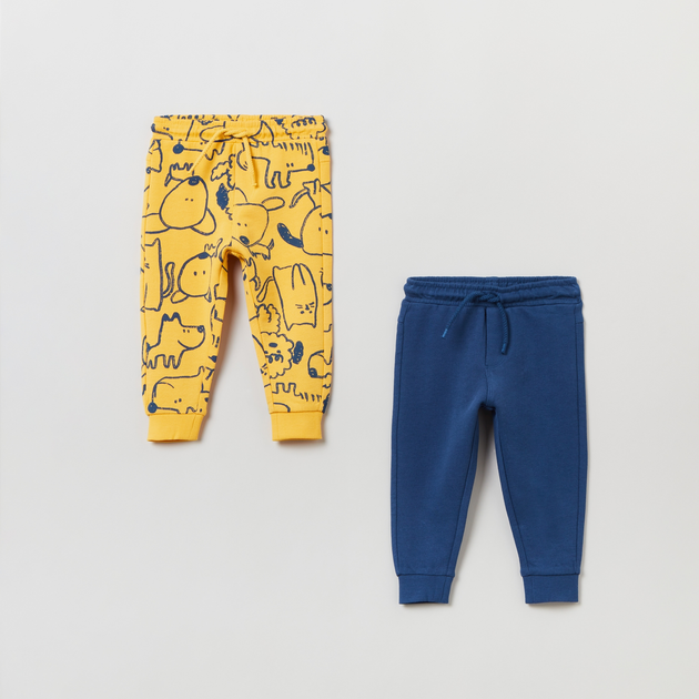 Набір спортивних штанів дитячий 2 шт OVS 1847396 80 см Yellow (8056781868973) - зображення 1