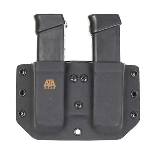 Паучер ATA-GEAR Double Pouch v.1 Glock 17/19/26/34 (правша/шульга) (Black) Єдиний - зображення 1
